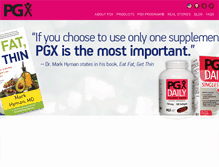 Tablet Screenshot of pgx.com